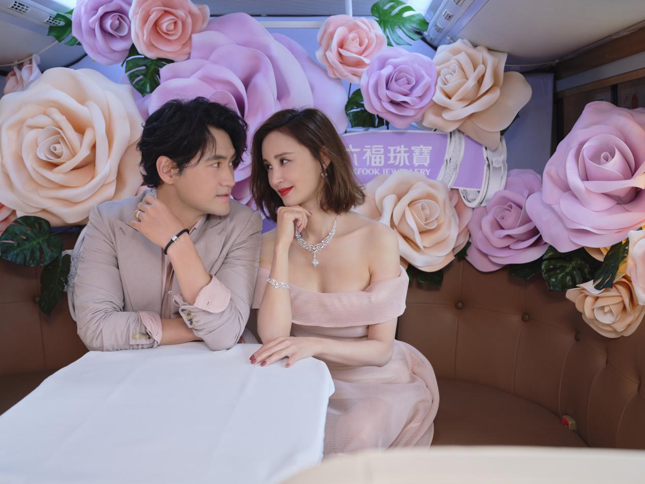 六福珠宝甜爱大使袁弘张歆艺520空降武汉，婚享甜爱时刻